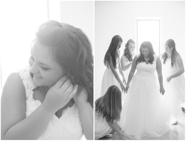 bride getting ready photos, bridal suite photos, bride and bridesmaids